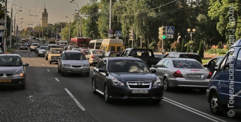 ДТП, произошедшее 3 августа в Гомеле около 18 часов у здания цирка, парализовало движение транспорта по улице Советской
