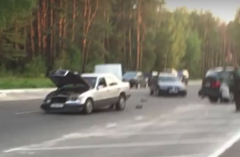 В Мозыре в ДТП повреждены сразу 4 автомобиля