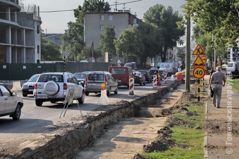 В Гомеле начались работы по расширению улицы Кирова