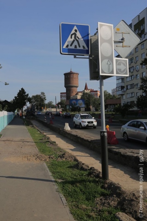 В Гомеле начались работы по расширению улицы Кирова