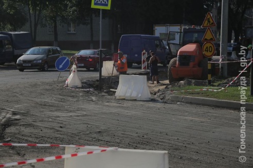 В Гомеле начались работы по расширению улицы Кирова