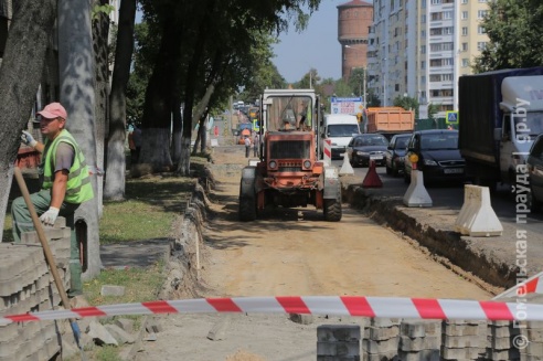 В Гомеле начались работы по расширению улицы Кирова
