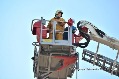 Пожар в бобруйском небоскребе