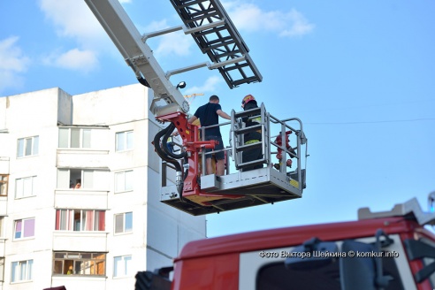 Пожар в бобруйском небоскребе