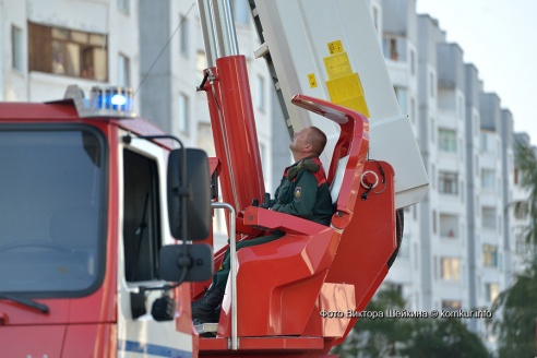 Пожар в бобруйском небоскребе