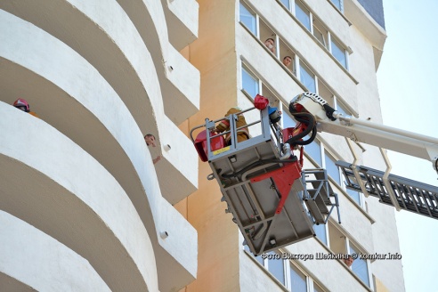 Пожар в бобруйском небоскребе