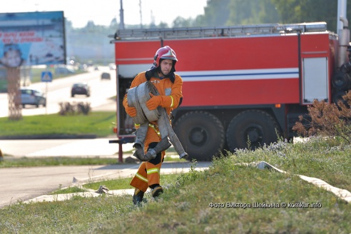 Пожар в бобруйском небоскребе