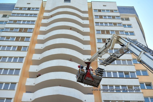 Пожар в бобруйском небоскребе