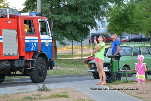 Пожар в бобруйском небоскребе
