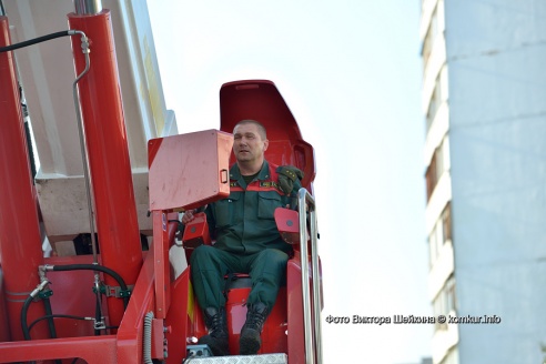 Пожар в бобруйском небоскребе