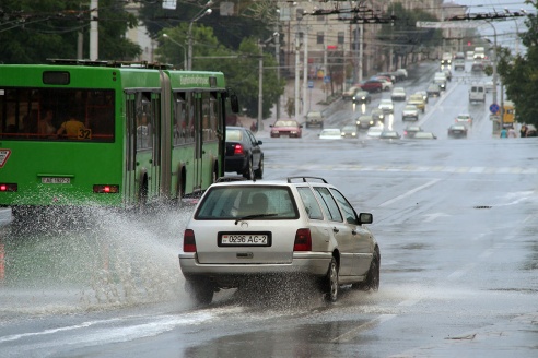 В Витебске второй раз за август прошел дождь