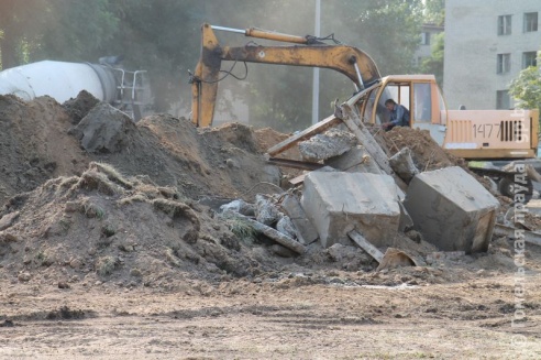 В Советском районе Гомеля снесли дракона
