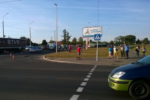 В Витебске сбили ребенка на велосипеде