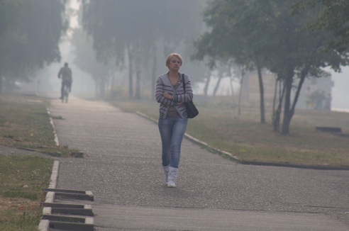 Смог ахінуў Віцебск. Фотафакт