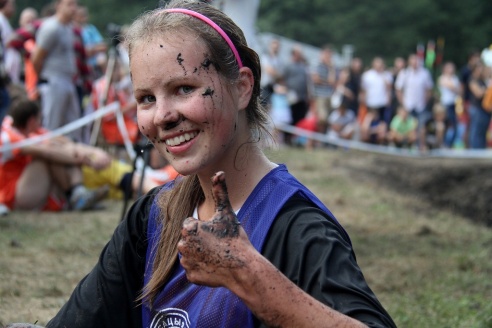 На Августовском канале прошел чемпионат по плаванию на чем попало