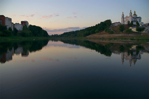 Уровень воды в Двине снова упал ниже исторического минимума