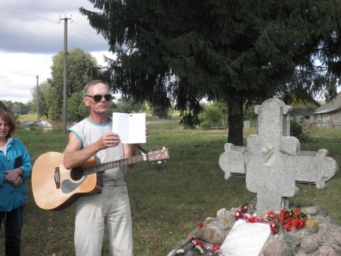 На месте гибели отряда