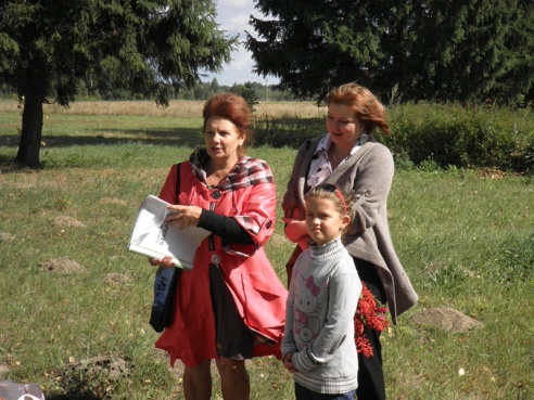 На месте гибели отряда