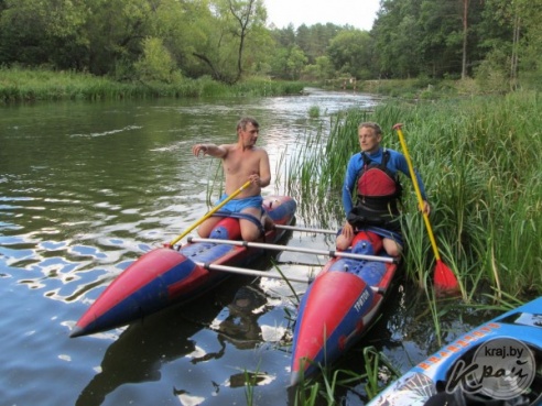 ФОТОРЕПОРТАЖ: Соревнования по технике водного туризма проходят на Вилии в Вилейском районе