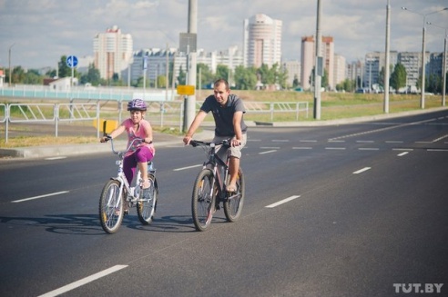«Накататься вдоволь»: в Гомеле прошла первая велосуббота