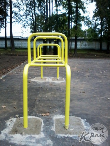 Площадку для воркаута откроют в Вилейке 26 сентября (ФОТО)