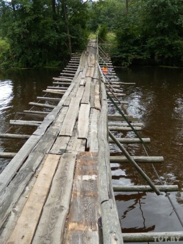 ФОТОРЕПОРТАЖ: Подвесные мосты, от которых захватывает дух, в Воложинском и Вилейском районах