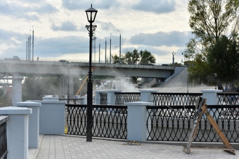 Композиция «Маяк» уже установлена на обновленной набережной (фото)