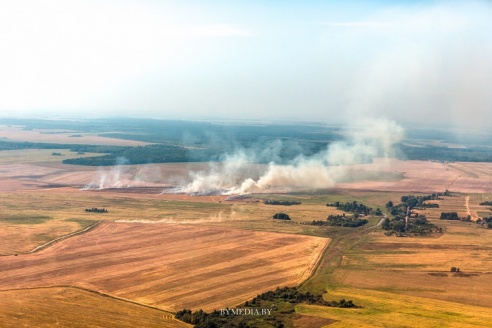 Репортаж с борта «чуда техники»: как гомельские спасатели следят за пожарами с высоты птичьего полета