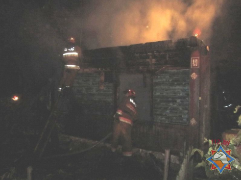 В Ошмянском районе произошел пожар