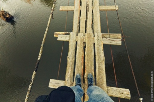 ФОТОРЕПОРТАЖ: Подвесные мосты, от которых захватывает дух, в Воложинском и Вилейском районах