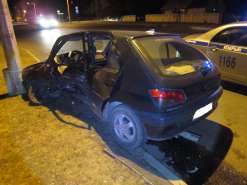 На ул. Дзержинсного столкнулись Ауди и Пежо