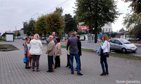 Татьяна Короткевич провела пикет в Слуцке