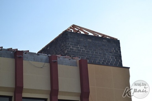 ФОТОФАКТ: Реконструкция здания Белагропромбанка в Глубоком