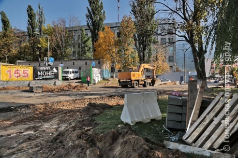 Расширение проезжей части по улице Телегина в Гомеле