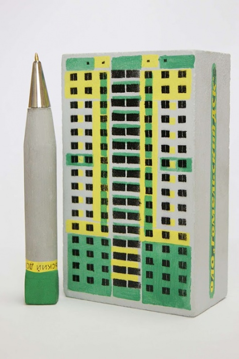 В Гомеле научились делать шариковые ручки из бетона (фото)