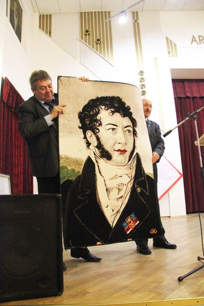 Чатыры невядомыя раней лісты Міхала Клеафаса Агінскага паказаў у Маладзечне Пётр Краўчанка (шмат фота)