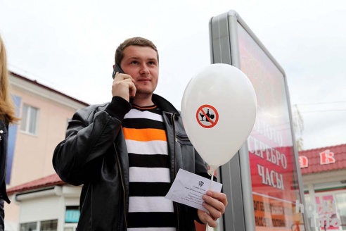 В Горках прошла акция "Молодежь против алкоголя"