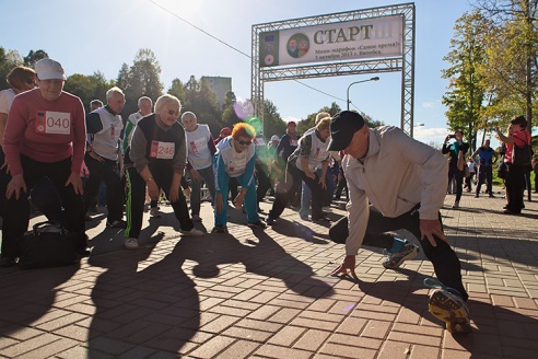 Впервые в Беларуси мини-марафон для пожилых «Самое время» прошел в Витебске. Фоторепортаж