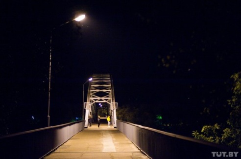 Как выглядит центральный гомельский парк вечером