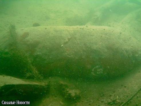 Фотофакт: в ходе учений ОСВОДа на дне Сожа была обнаружена авиабомба времен ВОВ