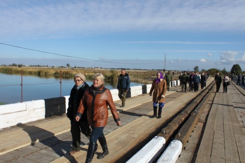 Наплавной мост сдан в эксплуатацию в Слуцком районе