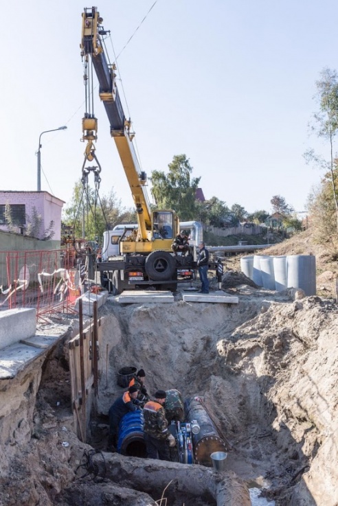 В Гомеле ведутся работы по строительству дороги от дома № 96 по ул. Головацкого до ул. Юбилейной