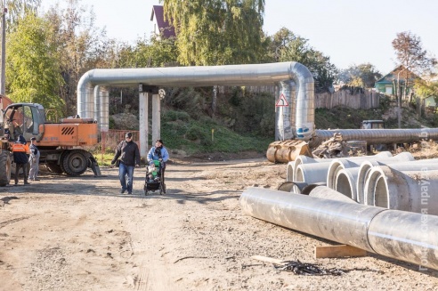 В Гомеле ведутся работы по строительству дороги от дома № 96 по ул. Головацкого до ул. Юбилейной