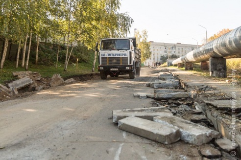 В Гомеле ведутся работы по строительству дороги от дома № 96 по ул. Головацкого до ул. Юбилейной