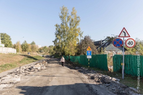 В Гомеле ведутся работы по строительству дороги от дома № 96 по ул. Головацкого до ул. Юбилейной