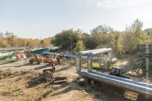 В Гомеле ведутся работы по строительству дороги от дома № 96 по ул. Головацкого до ул. Юбилейной