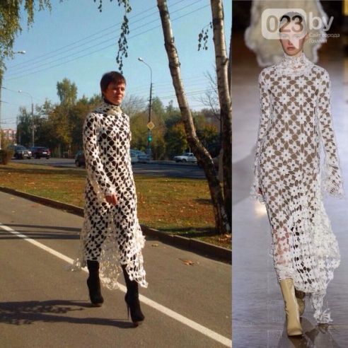 Гомельчанка пошила аналог платья от Стеллы Маккартни, оригинал которого стоит больше трех тысяч долларов