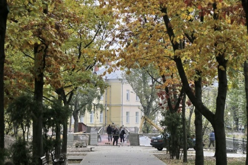 Работы по возведению пешеходного моста от улицы Пушкина идут полным ходом (фото, видео)