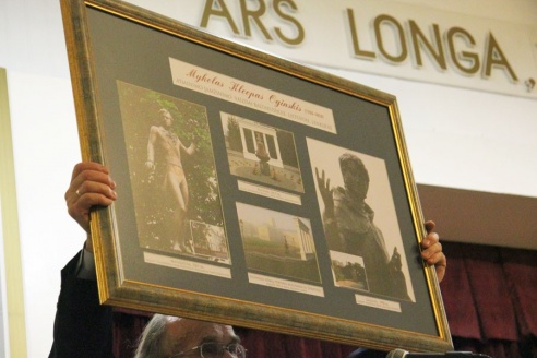 Чатыры невядомыя раней лісты Міхала Клеафаса Агінскага паказаў у Маладзечне Пётр Краўчанка (шмат фота)