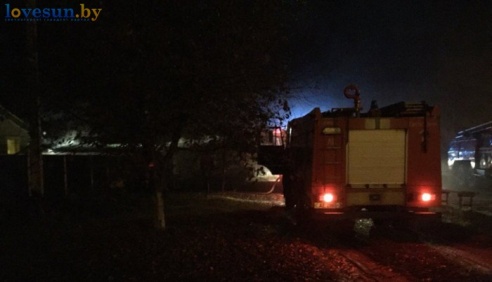 Фотофакт: пожар по улице Центральная в Светлогорске